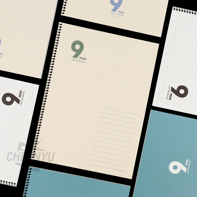 9mm Spring Notebook Simple 5ea, Random