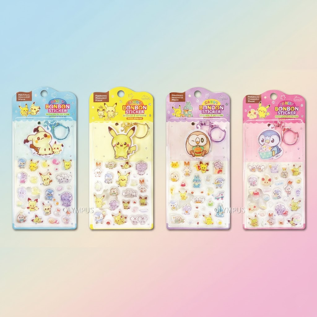 Pokemon Pokepeace Candy Bon Bon Sticker & Keyring
