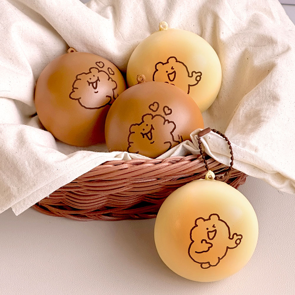 Gomdolhee Morning Bread Squish Keyring (Random)