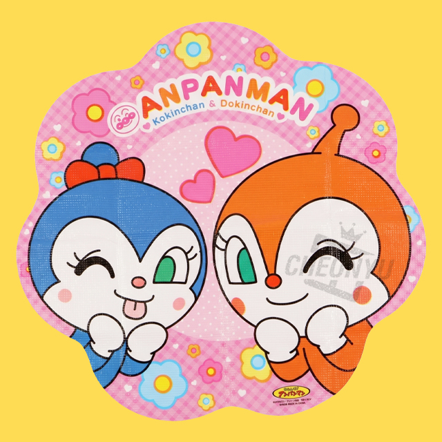 Dokin-chan & Kokin-chan Large Flower-Shaped Soft Leisure Sheet 90×95cm