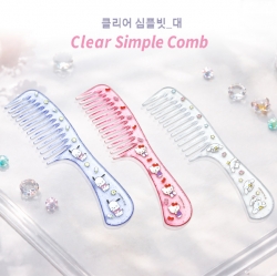 Sanrio Clear Simple Hair Comb (L)