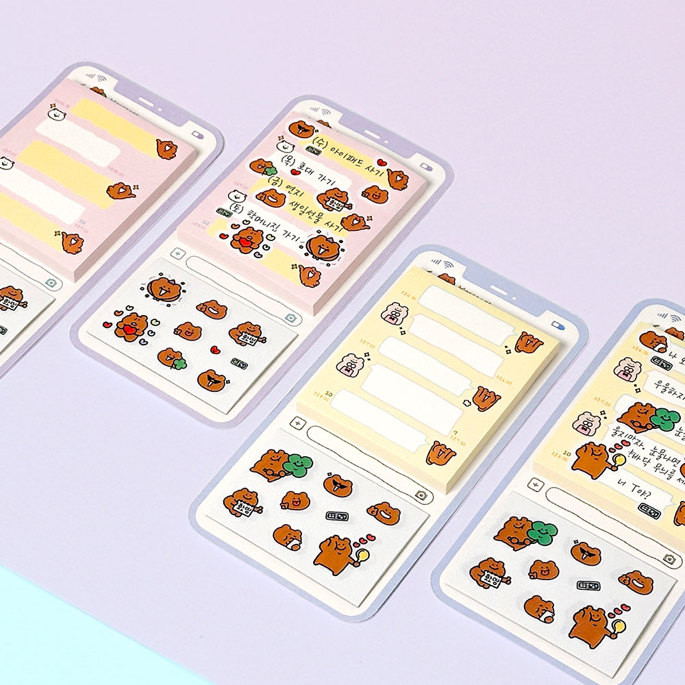 Bear Adhesive Memo Board, Random
