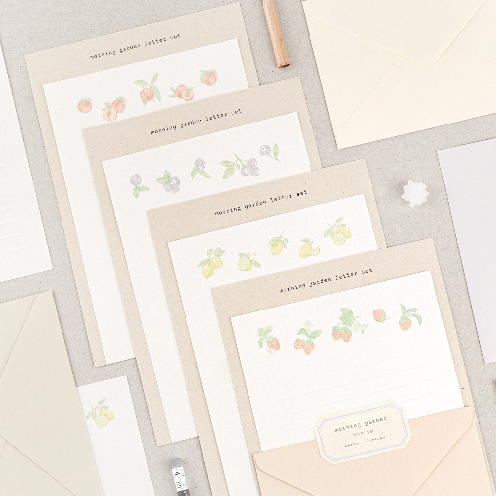 [dashanddot]  morning garden letter set