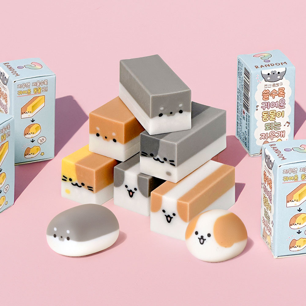eraser that becomes cuter as you write it down,30pcs