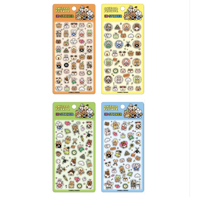 Aniball Friends 3D Sticker,Random