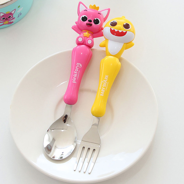 Pinkfong baby shark figure spoon&fork 