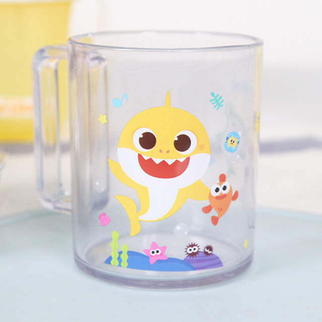 Baby shark cup with handles