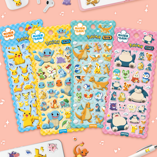 Pokemon Marshmallow Stickers