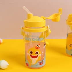 Baby shark straw strap watter bottle 350ml