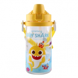Baby shark straw strap watter bottle 350ml