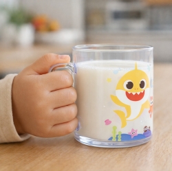 Baby shark cup with handles