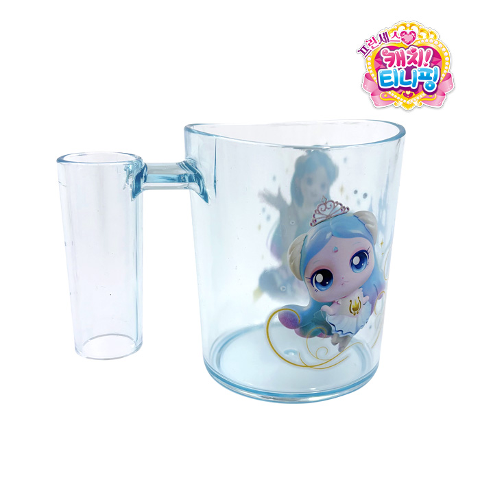 Princess Catch Teenieping Sappunping Tooth Cup with Toothbrush Holder
