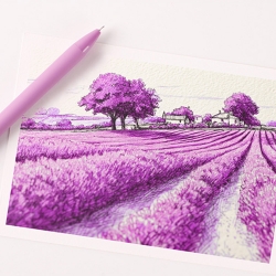 Gel Pen Lavender