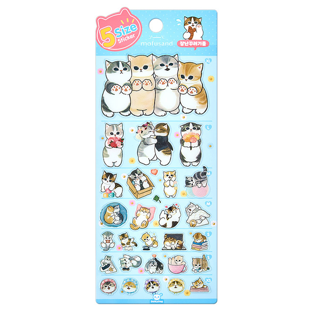mofusand 5-Size Sticker Friends