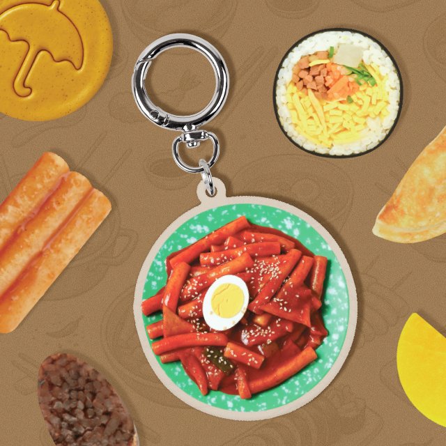 Fun Keyring K-food Snack Menu