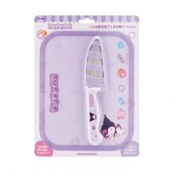Kuromi Kids Cutting Board & Stainless Steel Round Safety Knife Set