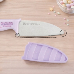 Kuromi Kids Cutting Board & Stainless Steel Round Safety Knife Set