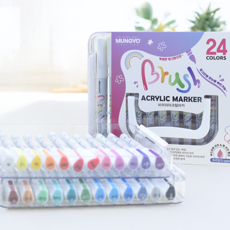 Brush Acrylic Marker 24 color