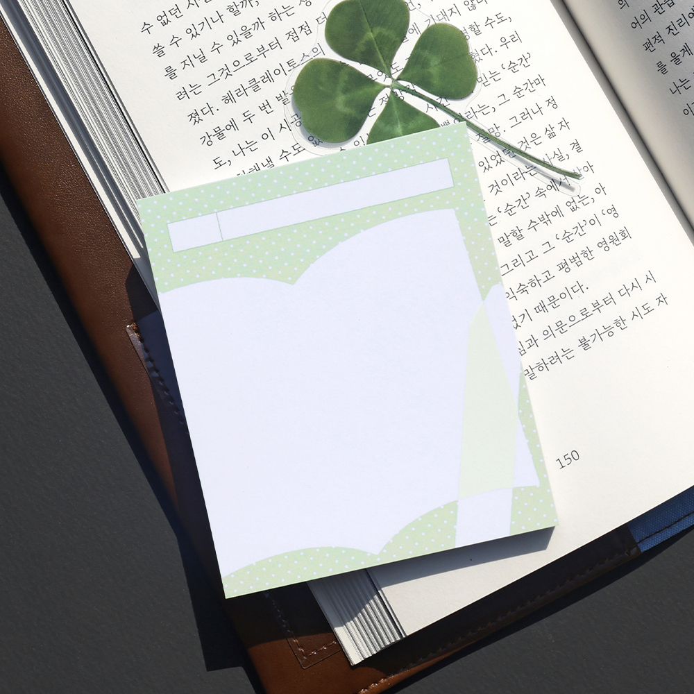 book quote sticky memo pad