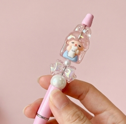 DIY Pen Decoration Set Pink Bunny