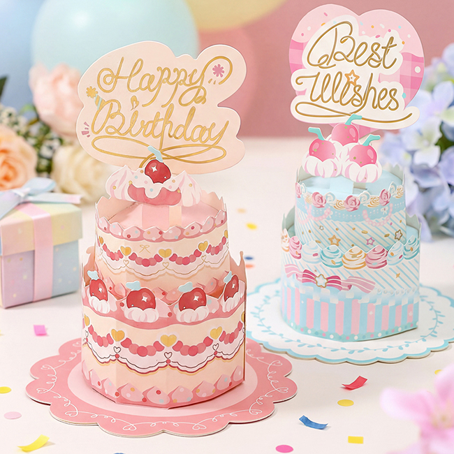 3D Pop-Up Cake Celebration Card