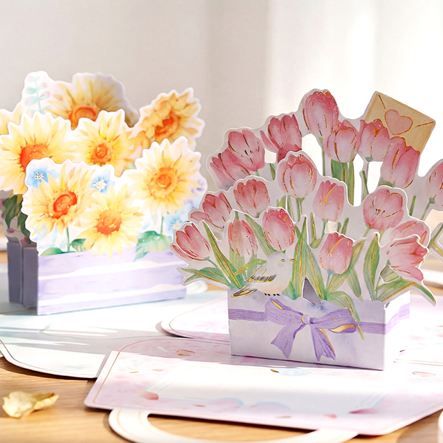 Bloom Bag Flower 3D Pop-Up Card