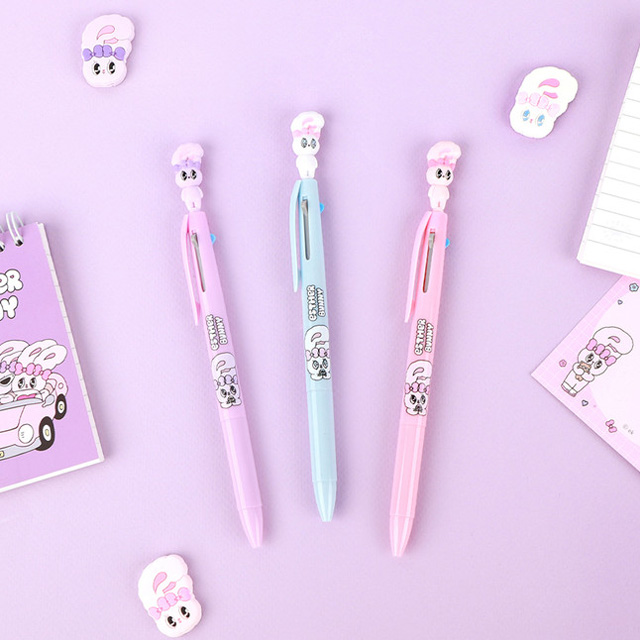 Esther Bunny Mascot 3-Color Pen 0.4mm Blue