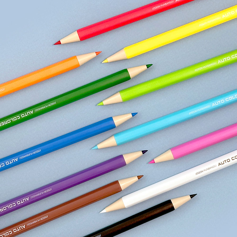 12-Color Slim Mechanical Colored Pencils