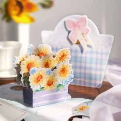 Bloom Bag Flower 3D Pop-Up Card
