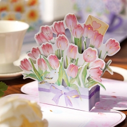 Bloom Bag Flower 3D Pop-Up Card