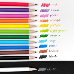 12-Color Slim Mechanical Colored Pencils