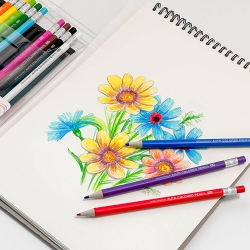 12-Color Slim Mechanical Colored Pencils