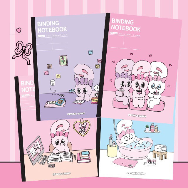 Esther Bunny Plain Notebook