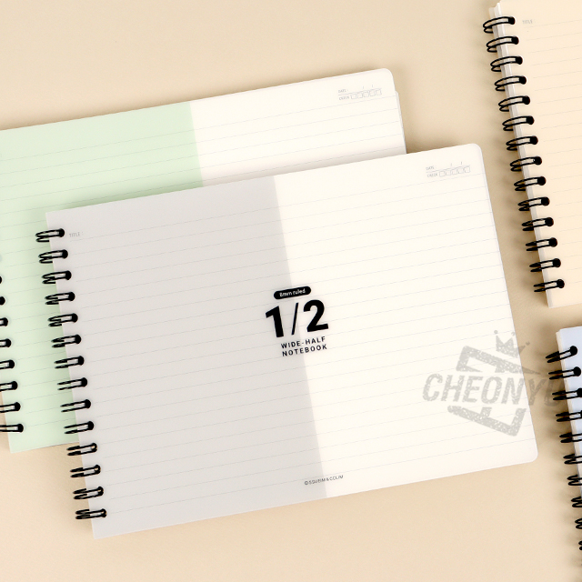 4000 Wide PP Half-Line Notebook, Random