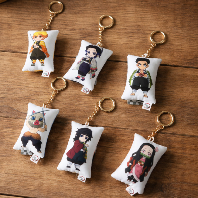 Demon Slayer Printed Cushion Keyring