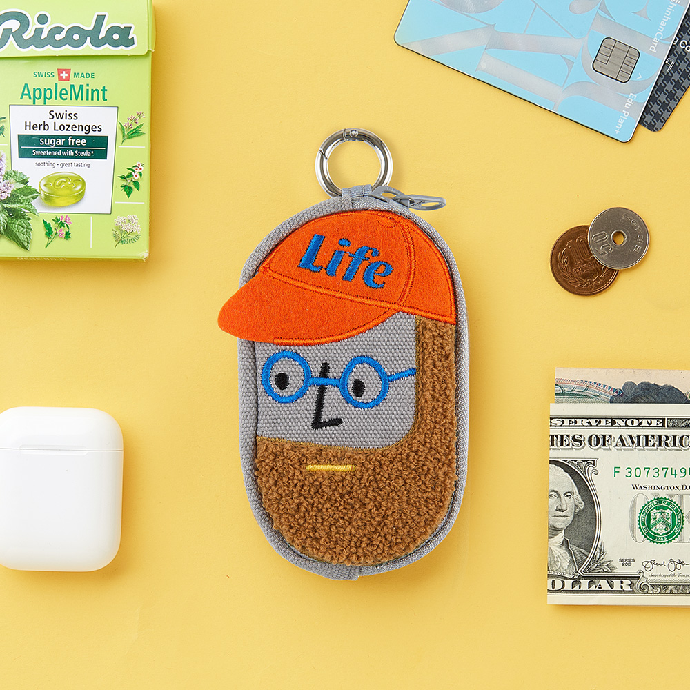 CANVAS KEY RING POUCH