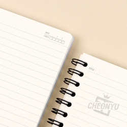 4000 Wide PP Half-Line Notebook, Random