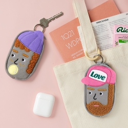CANVAS KEY RING POUCH