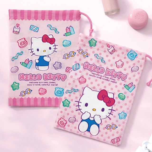 Hello Kitty Marshmallow Gummy Cup Pouch 2P Set