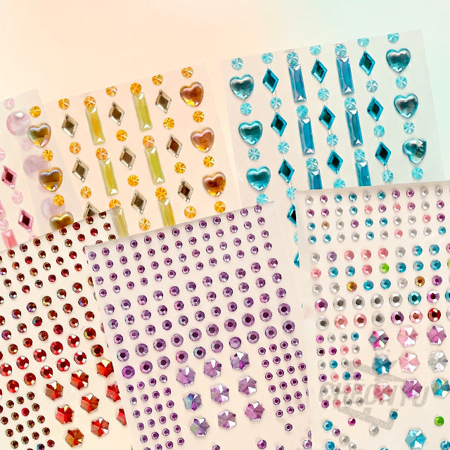 Jewelry Deco Sticker, 18pcs