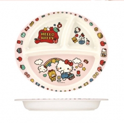 Hello Kitty Melamine Section Plate 430ml