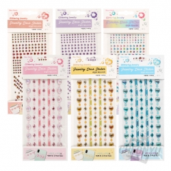 Jewelry Deco Sticker, 18pcs
