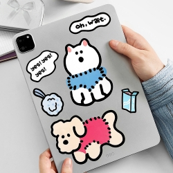 Cute Decoration Sticker Laptop Tablets Travel Bag Decoration Big Size Stickers Set of 2 8