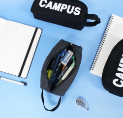 Large campus handle pen pouch pencil case