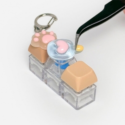 Cute DIY 3-Key Keyboard Keyring Kit, 8pcs