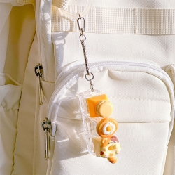 Cute DIY 3-Key Keyboard Keyring Kit, 8pcs