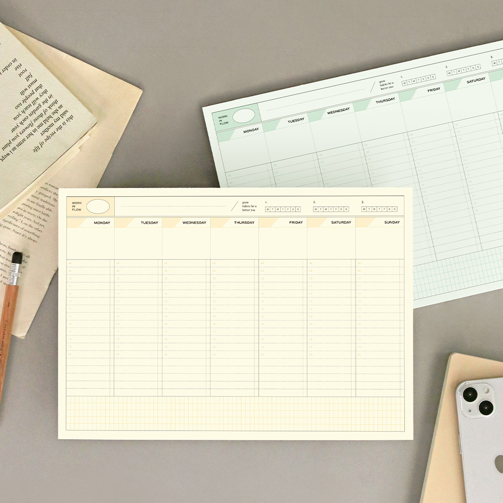 Flow A4 Weekly Pad