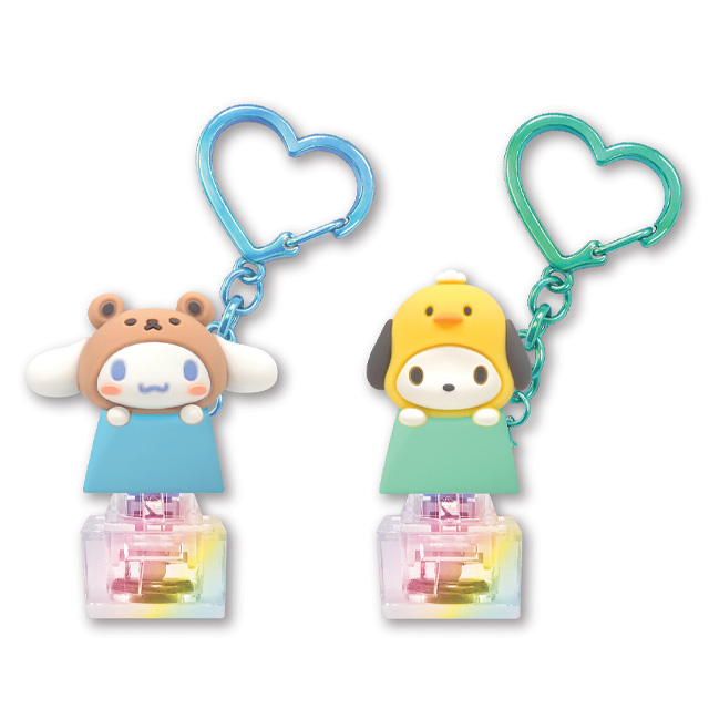 Sanrio Peek-a-Boo Figure Keycap Keyring