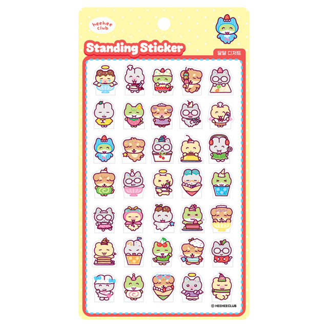 Hihi Club Standing Sticker (Sweet Dessert)