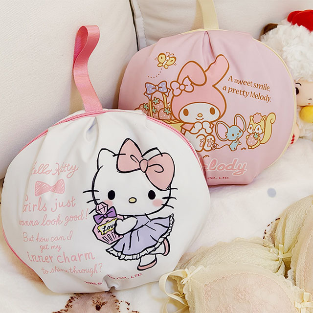 Hello Kitty Pink Round Pouch